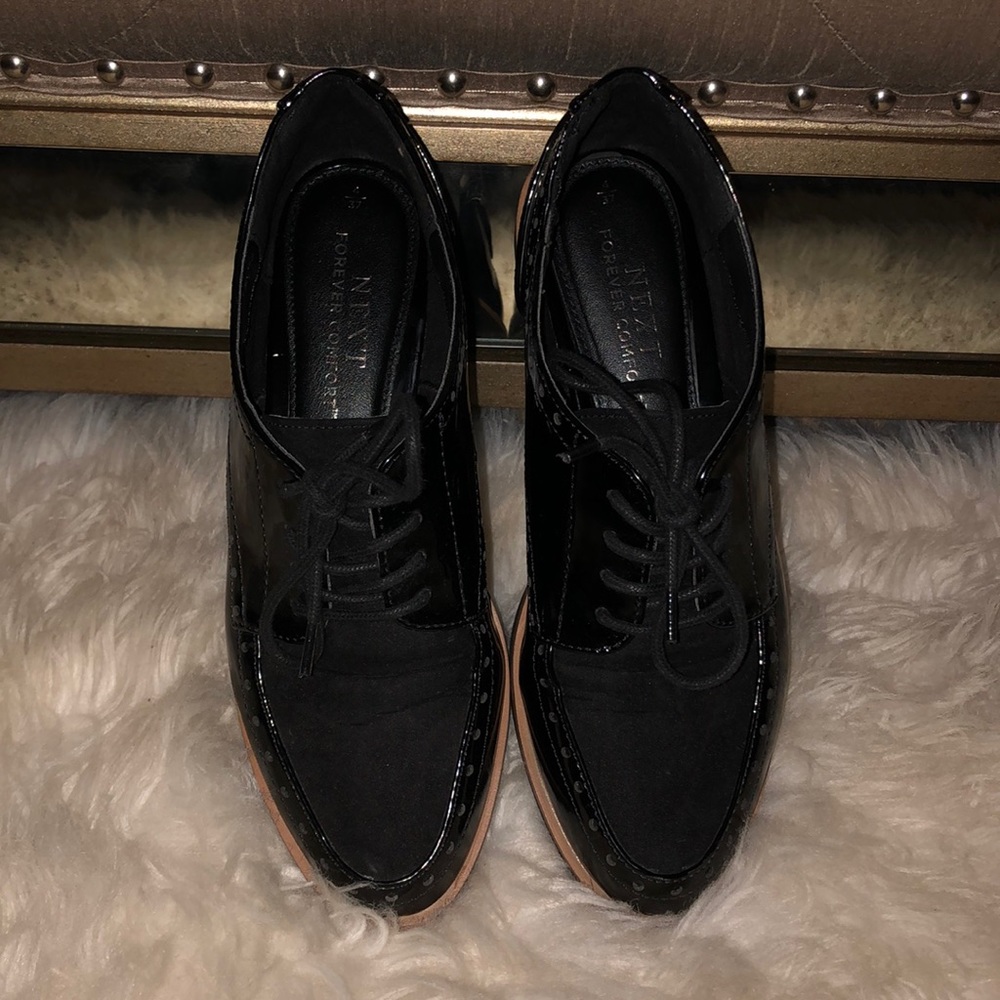 Gently used black loafers